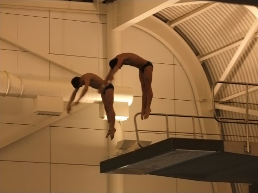 DSCF9577 Competitors in the mens 10m synchro
