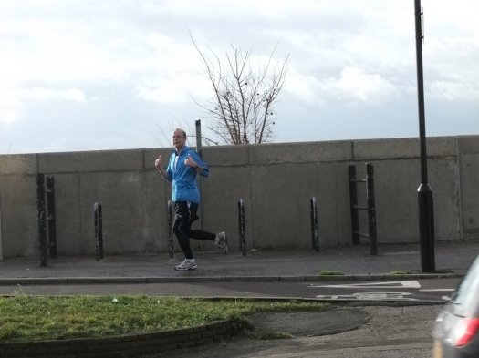 About a mile to go...